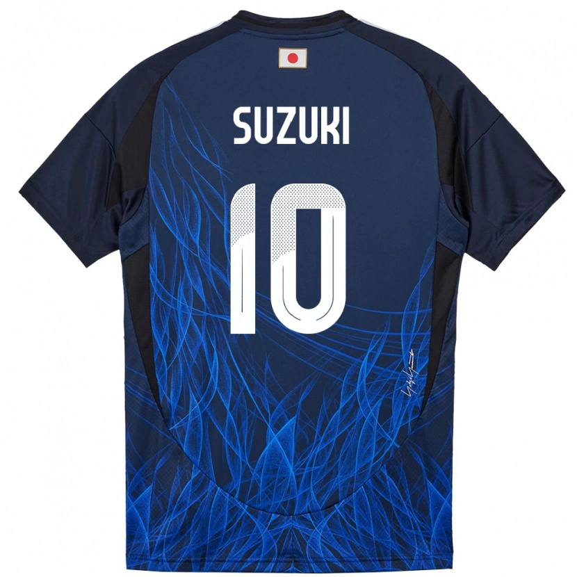 Danxen Barn Japan Yuito Suzuki #10 Mörkblå Hemmatröja Matchtröjor 24-26 Tröjor T-Tröja