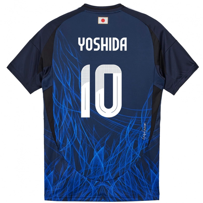 Danxen Barn Japan Minato Yoshida #10 Mörkblå Hemmatröja Matchtröjor 24-26 Tröjor T-Tröja
