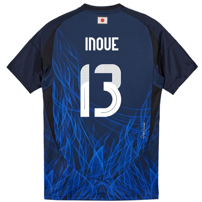 Danxen Barn Japan Aren Inoue #13 Mörkblå Hemmatröja Matchtröjor 24-26 Tröjor T-Tröja