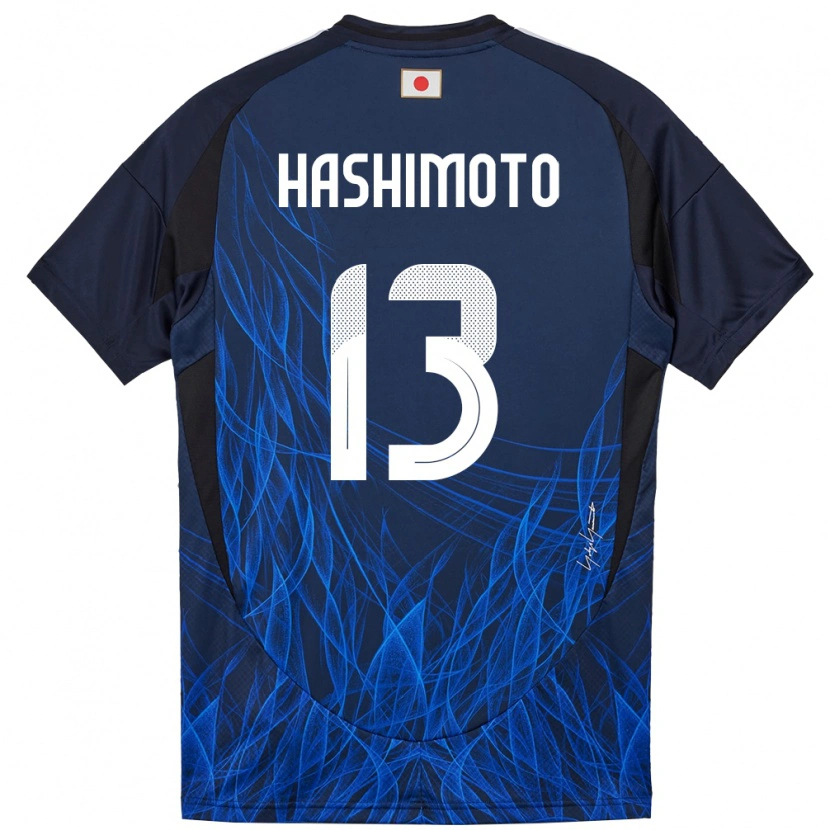 Danxen Barn Japan Riku Hashimoto #13 Mörkblå Hemmatröja Matchtröjor 24-26 Tröjor T-Tröja