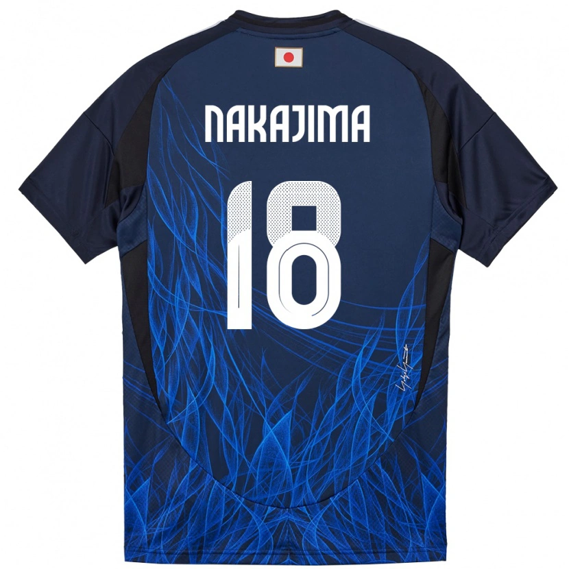 Danxen Barn Japan Yotaro Nakajima #18 Mörkblå Hemmatröja Matchtröjor 24-26 Tröjor T-Tröja