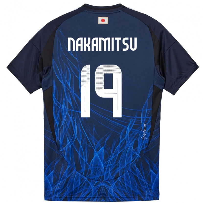 Danxen Barn Japan Kanata Nakamitsu #19 Mörkblå Hemmatröja Matchtröjor 24-26 Tröjor T-Tröja