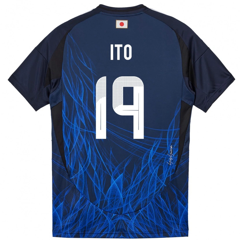 Danxen Barn Japan Yu Ito #19 Mörkblå Hemmatröja Matchtröjor 24-26 Tröjor T-Tröja