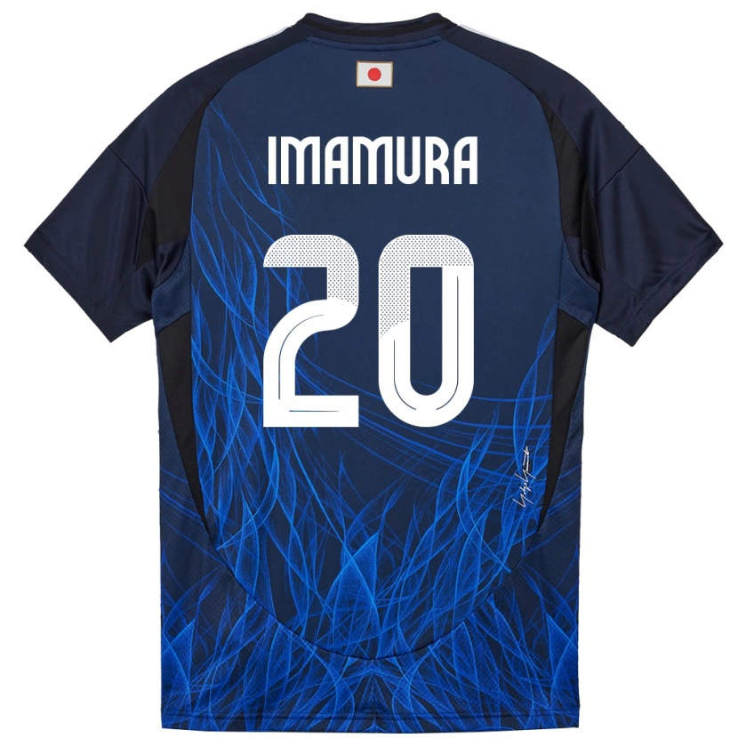 Danxen Barn Japan Ryoya Imamura #20 Mörkblå Hemmatröja Matchtröjor 24-26 Tröjor T-Tröja