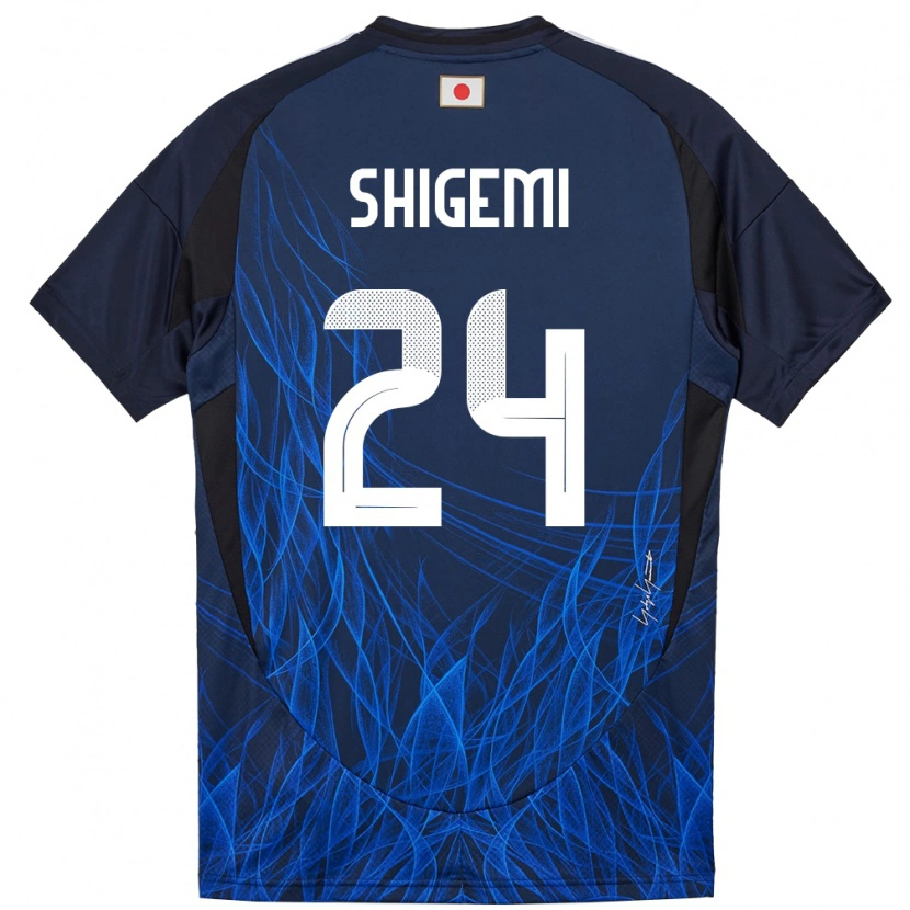 Danxen Barn Japan Masato Shigemi #24 Mörkblå Hemmatröja Matchtröjor 24-26 Tröjor T-Tröja