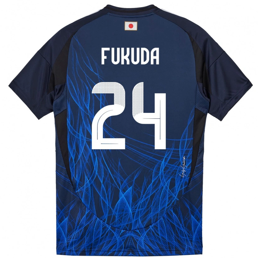 Danxen Barn Japan Shio Fukuda #24 Mörkblå Hemmatröja Matchtröjor 24-26 Tröjor T-Tröja