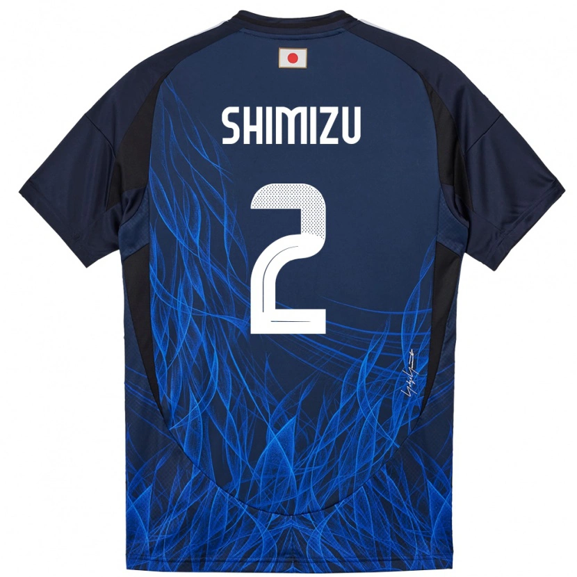 Danxen Barn Japan Risa Shimizu #2 Mörkblå Hemmatröja Matchtröjor 24-26 Tröjor T-Tröja