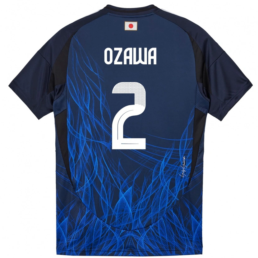 Danxen Barn Japan Haruki Ozawa #2 Mörkblå Hemmatröja Matchtröjor 24-26 Tröjor T-Tröja