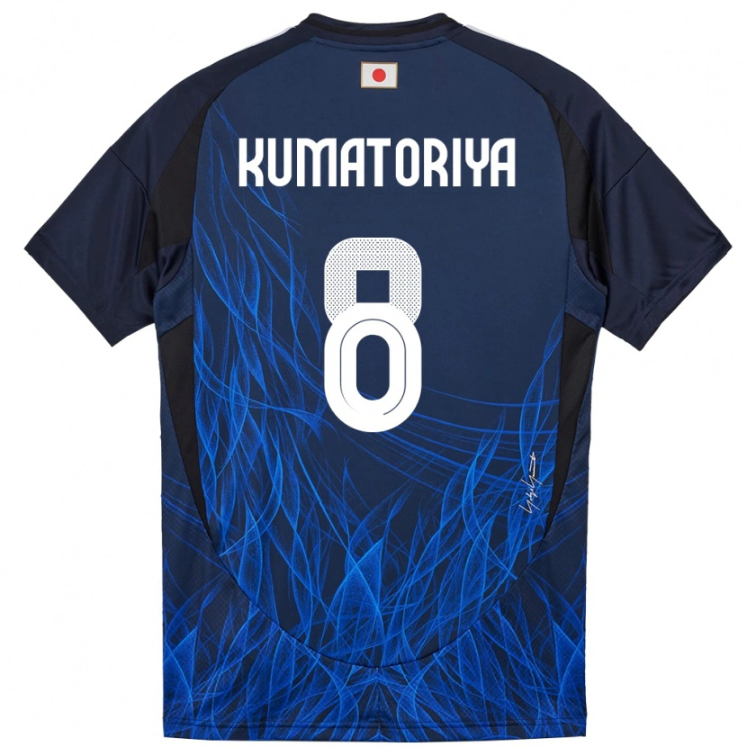 Danxen Barn Japan Issei Kumatoriya #8 Mörkblå Hemmatröja Matchtröjor 24-26 Tröjor T-Tröja