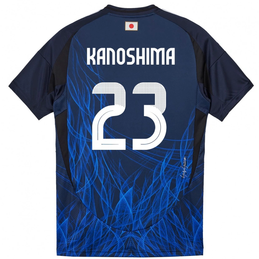 Danxen Barn Japan Yu Kanoshima #23 Mörkblå Hemmatröja Matchtröjor 24-26 Tröjor T-Tröja