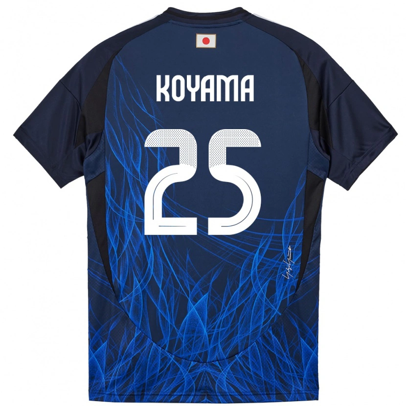 Danxen Barn Japan Shinomi Koyama #25 Mörkblå Hemmatröja Matchtröjor 24-26 Tröjor T-Tröja