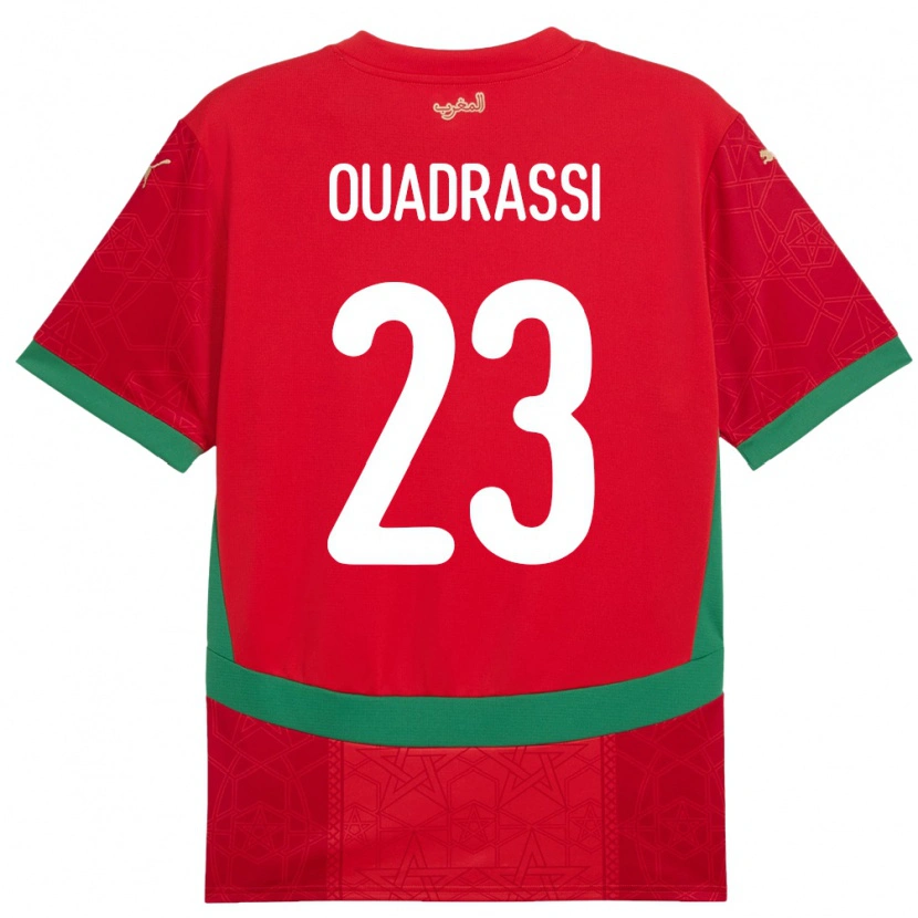 Danxen Barn Marocko Dalil Ouadrassi #23 Röd Hemmatröja Matchtröjor 24-26 Tröjor T-Tröja