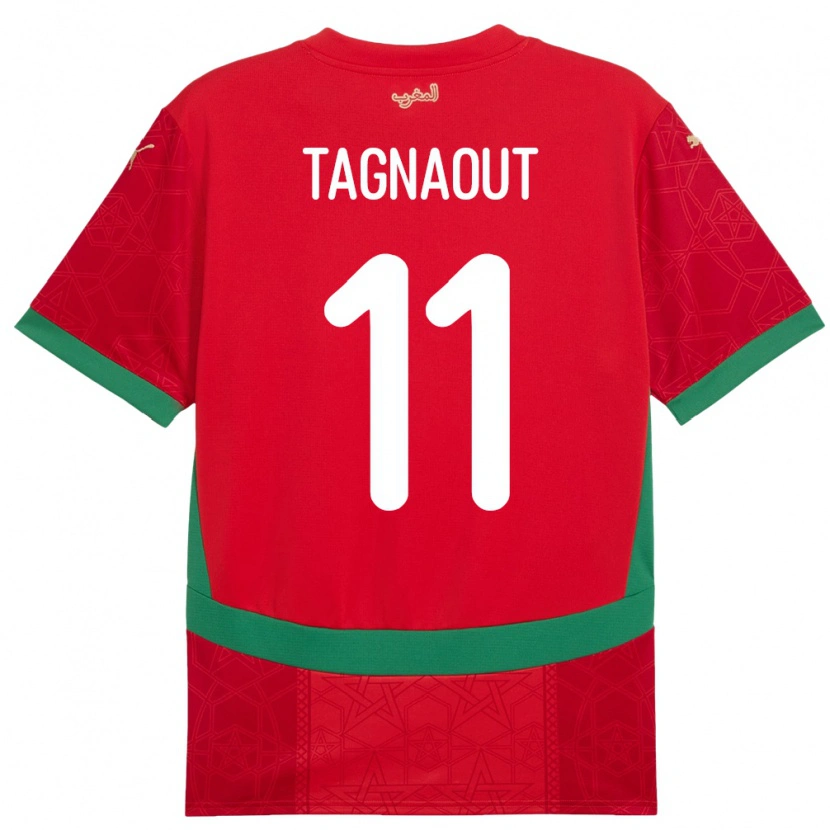 Danxen Barn Marocko Fatima Tagnaout #11 Röd Hemmatröja Matchtröjor 24-26 Tröjor T-Tröja