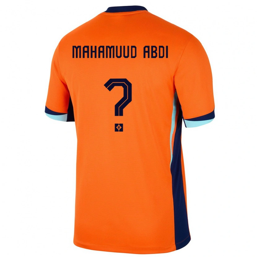 Danxen Barn Nederländerna Nuuradiin Mahamuud Abdi #0 Orange Hemmatröja Matchtröjor 24-26 Tröjor T-Tröja