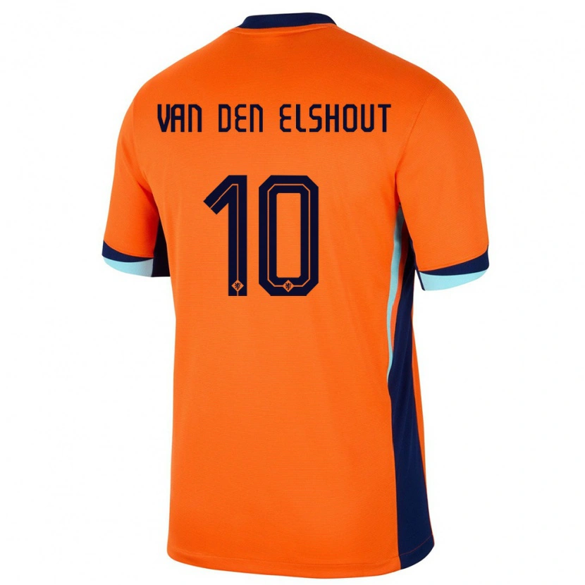 Danxen Barn Nederländerna Tobias Van Den Elshout #10 Orange Hemmatröja Matchtröjor 24-26 Tröjor T-Tröja