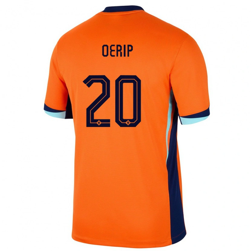 Danxen Barn Nederländerna Julian Oerip #20 Orange Hemmatröja Matchtröjor 24-26 Tröjor T-Tröja