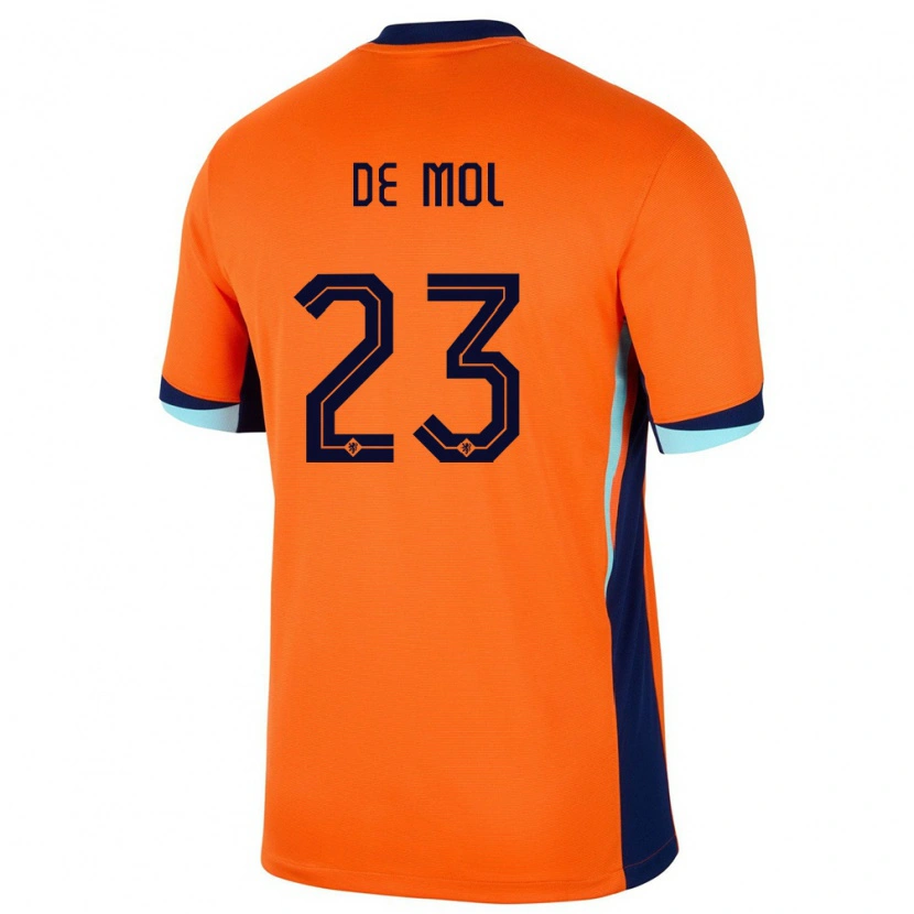Danxen Barn Nederländerna Stenn De Mol #23 Orange Hemmatröja Matchtröjor 24-26 Tröjor T-Tröja