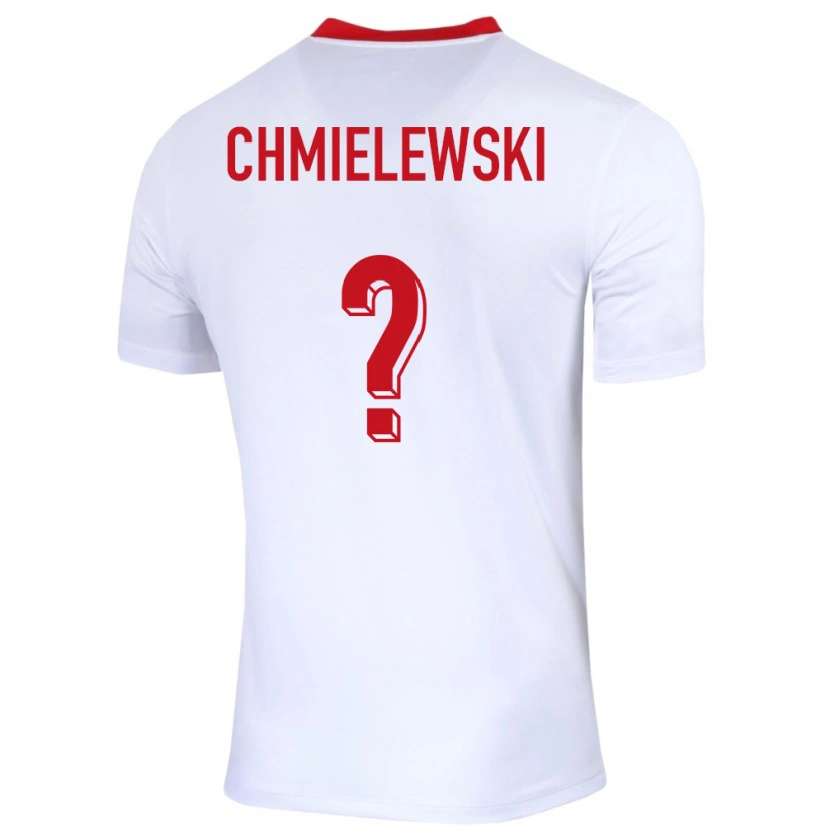 Danxen Barn Polen Jakub Chmielewski #0 Vit Hemmatröja Matchtröjor 24-26 Tröjor T-Tröja