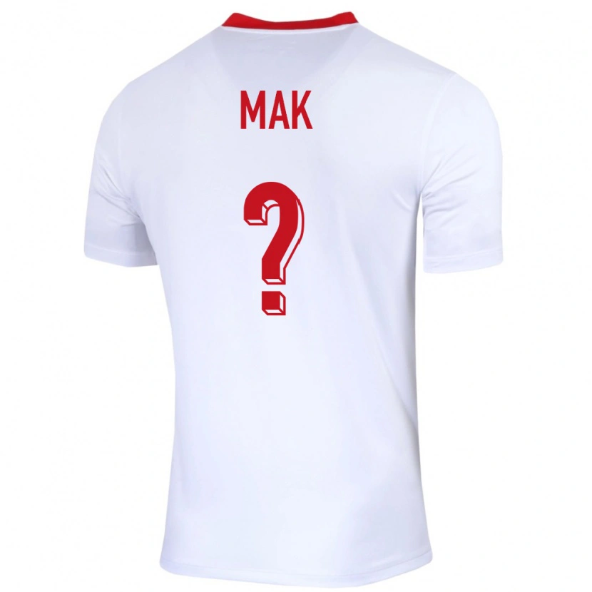 Danxen Barn Polen Igor Mak #0 Vit Hemmatröja Matchtröjor 24-26 Tröjor T-Tröja