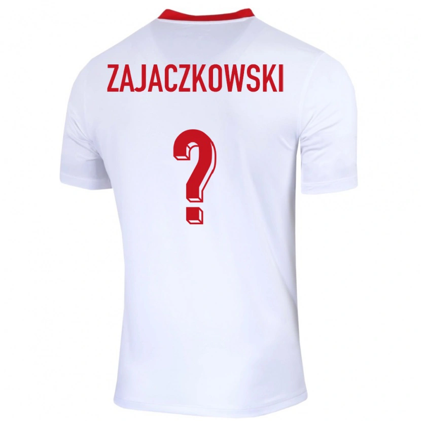 Danxen Barn Polen Lukasz Zajaczkowski #0 Vit Hemmatröja Matchtröjor 24-26 Tröjor T-Tröja