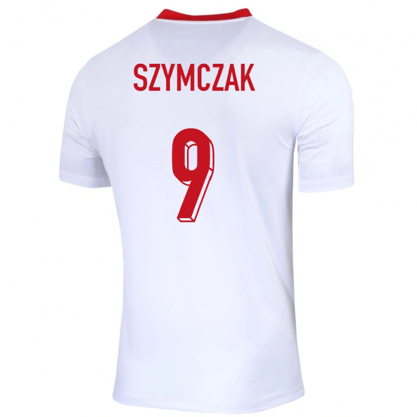 Danxen Barn Polen Filip Szymczak #9 Vit Hemmatröja Matchtröjor 24-26 Tröjor T-Tröja