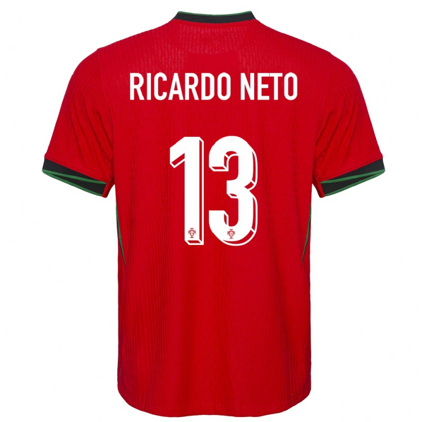 Danxen Barn Portugal Ricardo Neto #13 Röd Hemmatröja Matchtröjor 24-26 Tröjor T-Tröja
