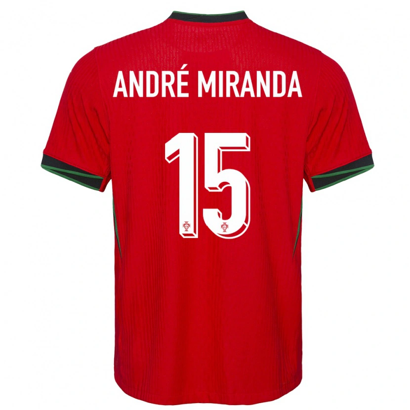 Danxen Barn Portugal André Miranda #15 Röd Hemmatröja Matchtröjor 24-26 Tröjor T-Tröja