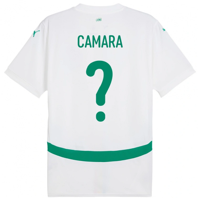 Danxen Barn Senegal Famara Camara #0 Vit Hemmatröja Matchtröjor 24-26 Tröjor T-Tröja
