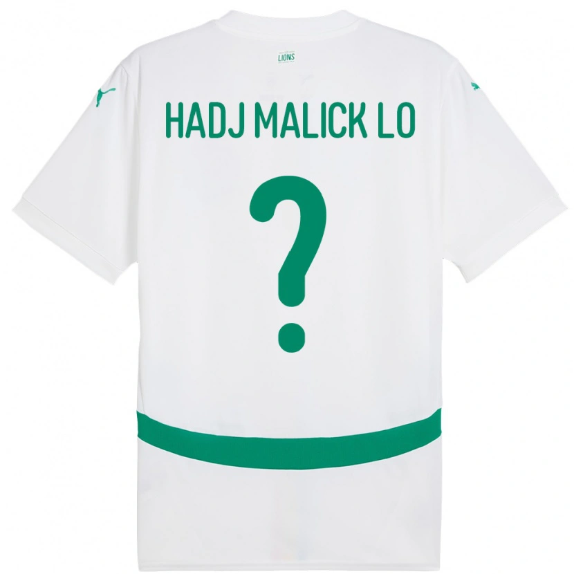 Danxen Barn Senegal El Hadj Malick Lo #0 Vit Hemmatröja Matchtröjor 24-26 Tröjor T-Tröja