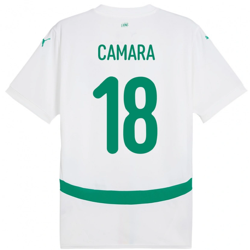 Danxen Barn Senegal Meta Camara #18 Vit Hemmatröja Matchtröjor 24-26 Tröjor T-Tröja