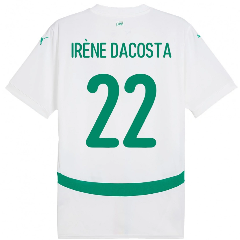 Danxen Barn Senegal Gladys Irene Dacosta #22 Vit Hemmatröja Matchtröjor 24-26 Tröjor T-Tröja
