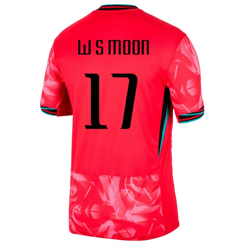 Danxen Barn Sydkorea Seong-Woo Moon #17 Röd Hemmatröja Matchtröjor 24-26 Tröjor T-Tröja