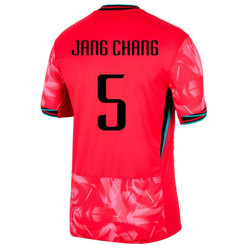 Danxen Barn Sydkorea Jang Chang #5 Röd Hemmatröja Matchtröjor 24-26 Tröjor T-Tröja