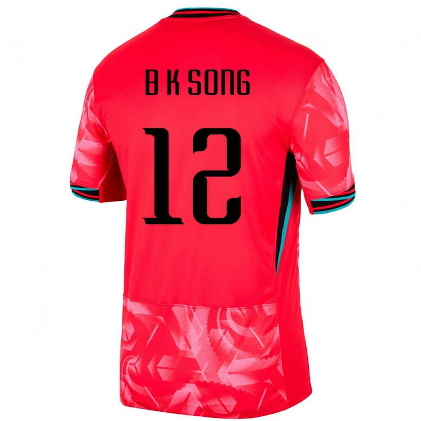 Danxen Barn Sydkorea Bum-Keun Song #12 Röd Hemmatröja Matchtröjor 24-26 Tröjor T-Tröja
