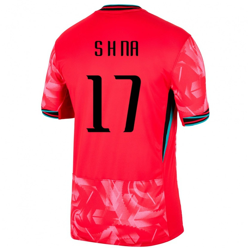 Danxen Barn Sydkorea Sang-Ho Na #17 Röd Hemmatröja Matchtröjor 24-26 Tröjor T-Tröja