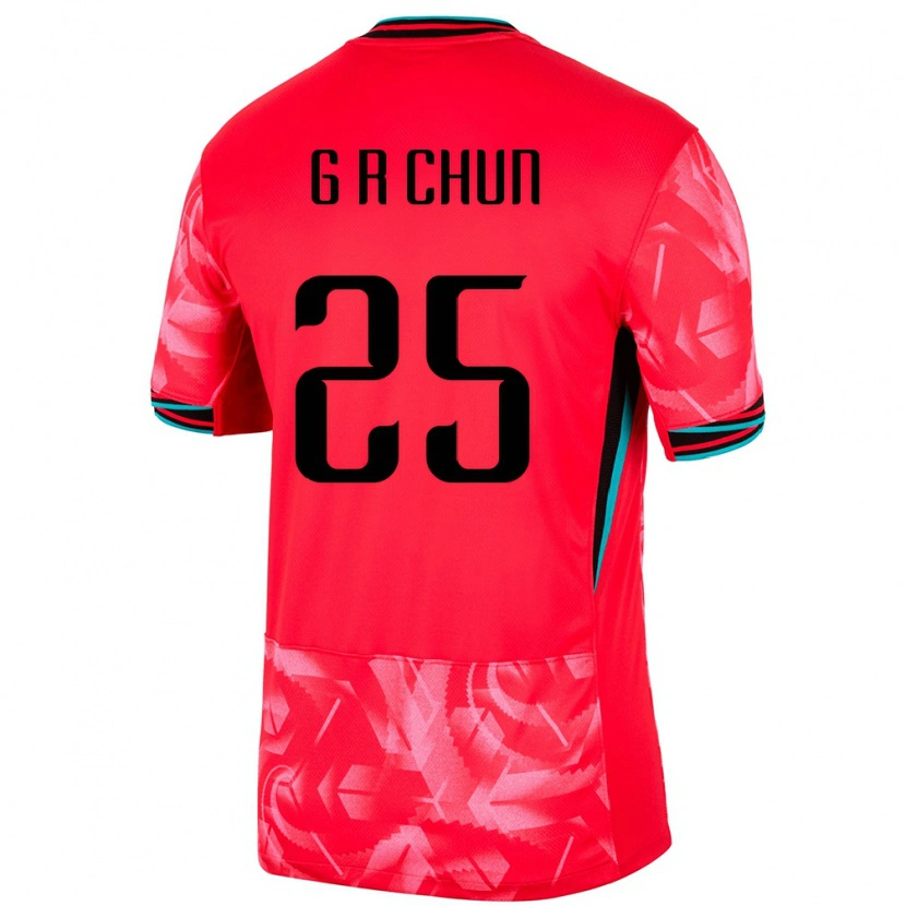 Danxen Barn Sydkorea Chun Ga Ram #25 Röd Hemmatröja Matchtröjor 24-26 Tröjor T-Tröja
