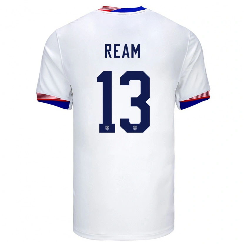 Danxen Barn Usa Tim Ream #13 Vit Hemmatröja Matchtröjor 24-26 Tröjor T-Tröja