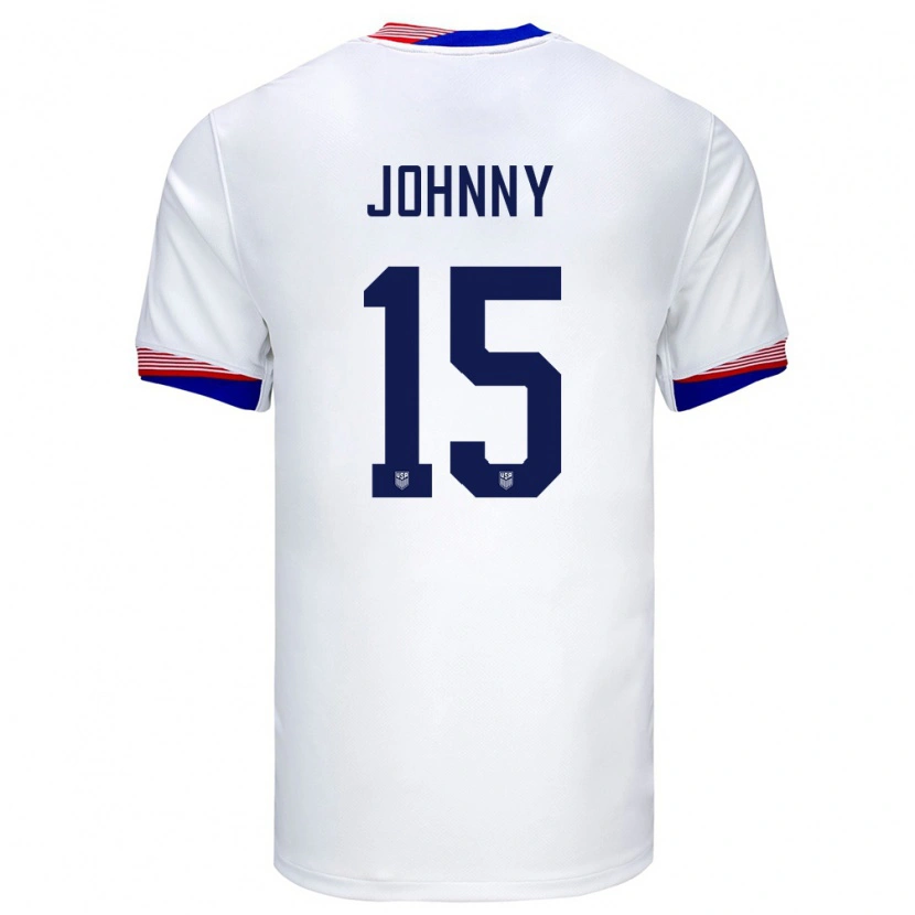 Danxen Barn Usa Johnny Cardoso #15 Vit Hemmatröja Matchtröjor 24-26 Tröjor T-Tröja