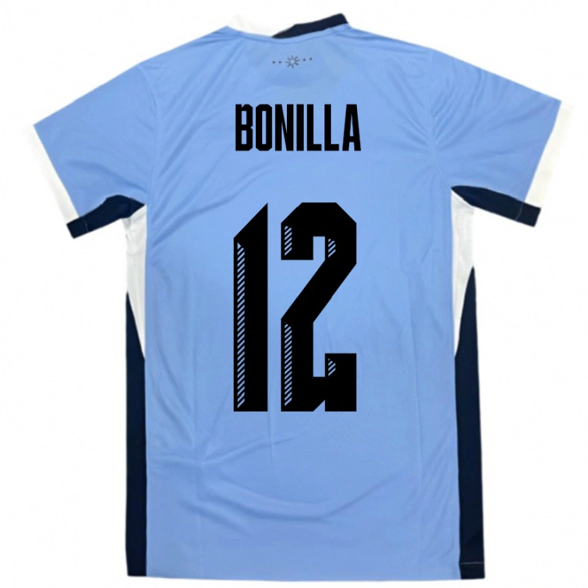Danxen Barn Uruguay Federico Bonilla #12 Vit Svart Hemmatröja Matchtröjor 24-26 Tröjor T-Tröja