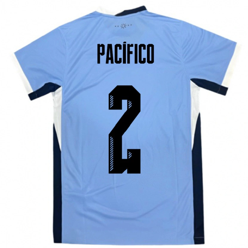 Danxen Barn Uruguay Patricio Pacifico #2 Vit Svart Hemmatröja Matchtröjor 24-26 Tröjor T-Tröja