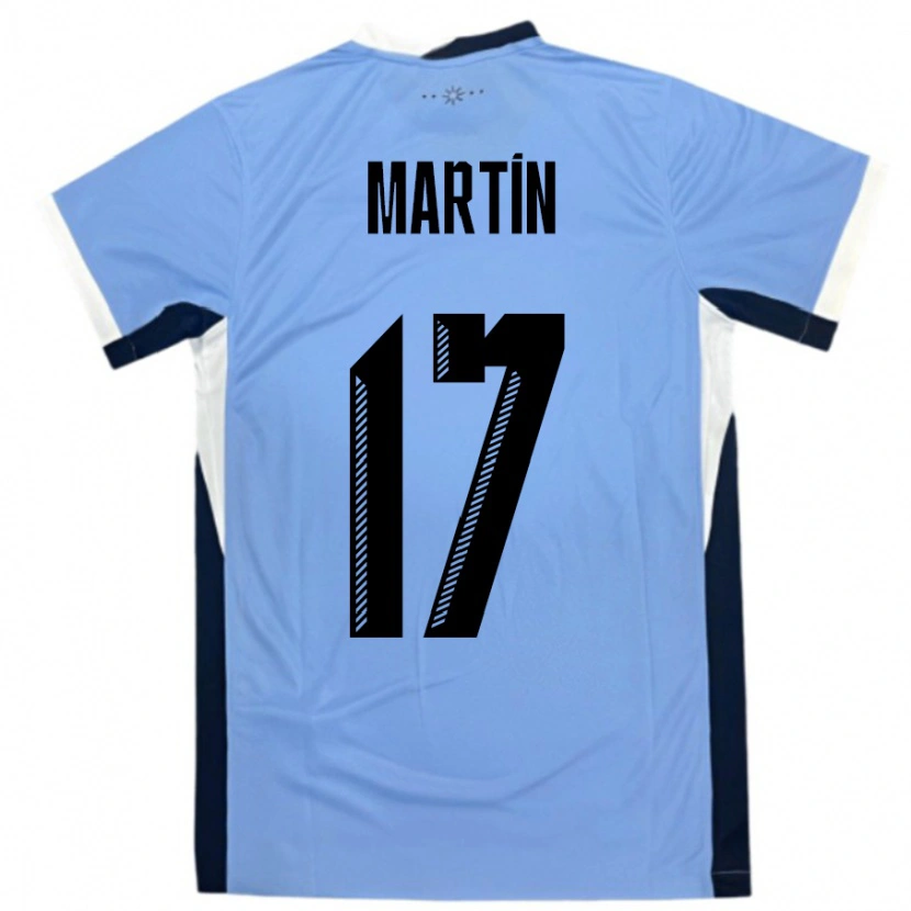 Danxen Barn Uruguay Juan Martin #17 Vit Svart Hemmatröja Matchtröjor 24-26 Tröjor T-Tröja