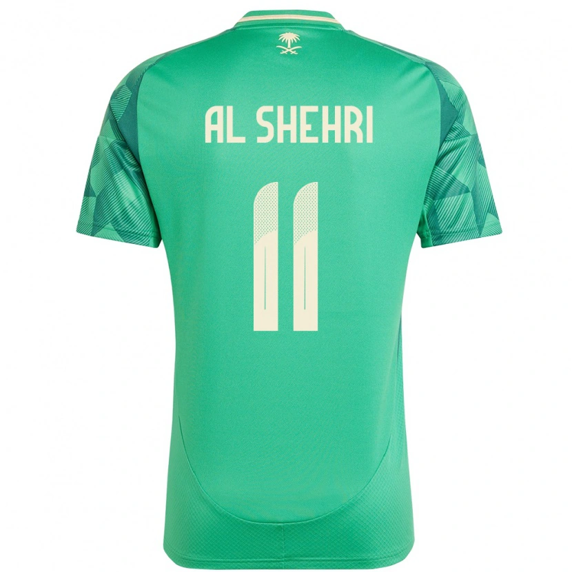 Danxen Barn Saudi-Arabien Saleh Al-Shehri #11 Grön Hemmatröja Matchtröjor 24-26 Tröjor T-Tröja