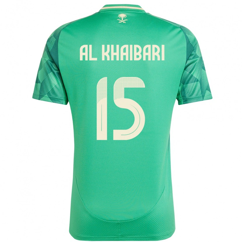 Danxen Barn Saudi-Arabien Abdullah Al-Khaibari #15 Grön Hemmatröja Matchtröjor 24-26 Tröjor T-Tröja