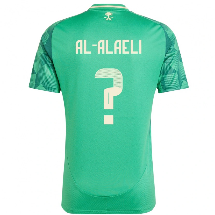 Danxen Barn Saudi-Arabien Mishal Al-Alaeli #0 Grön Hemmatröja Matchtröjor 24-26 Tröjor T-Tröja
