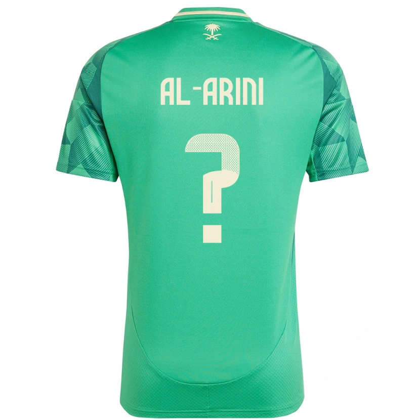 Danxen Barn Saudi-Arabien Bassem Al-Arini #0 Grön Hemmatröja Matchtröjor 24-26 Tröjor T-Tröja