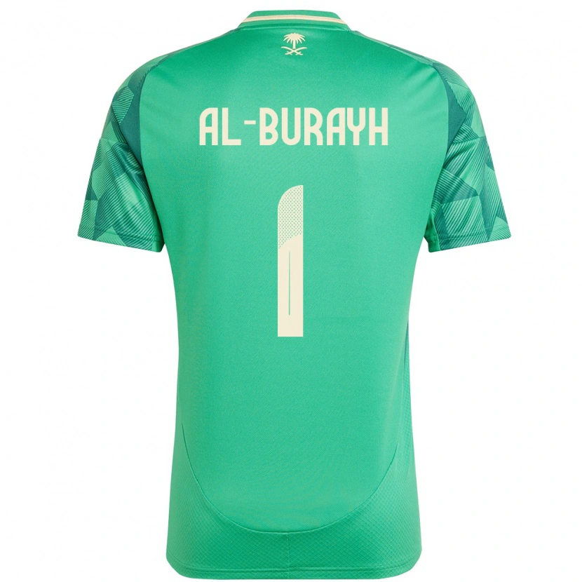 Danxen Barn Saudi-Arabien Mahmoud Al-Burayh #1 Grön Hemmatröja Matchtröjor 24-26 Tröjor T-Tröja