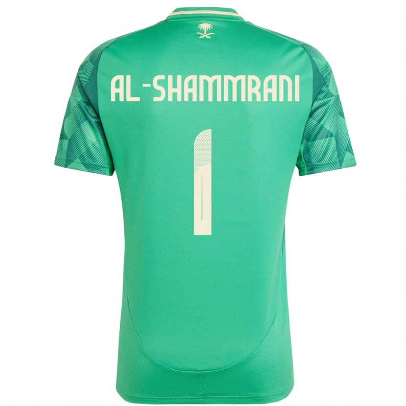 Danxen Barn Saudi-Arabien Faisal Al-Shammrani #1 Grön Hemmatröja Matchtröjor 24-26 Tröjor T-Tröja
