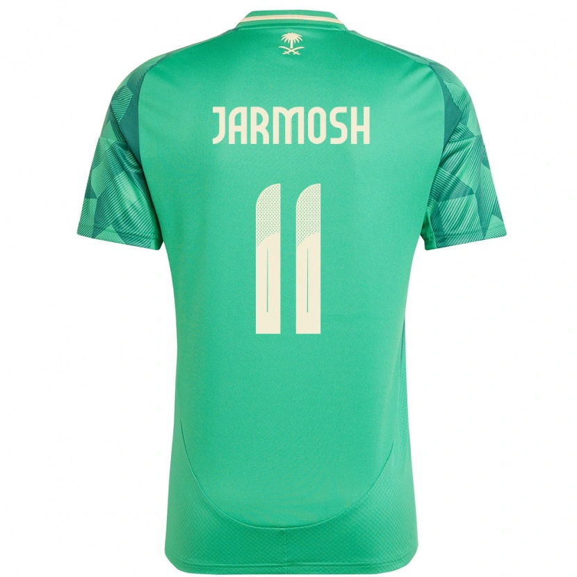 Danxen Barn Saudi-Arabien Abdulaziz Jarmosh #11 Grön Hemmatröja Matchtröjor 24-26 Tröjor T-Tröja