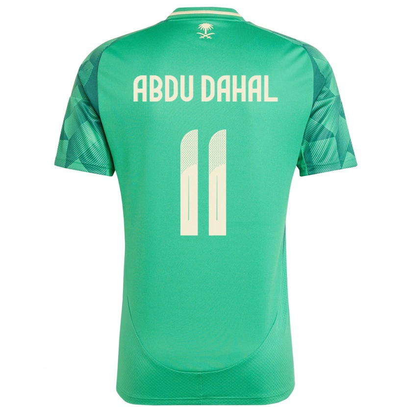 Danxen Barn Saudi-Arabien Sabri Abdu Dahal #11 Grön Hemmatröja Matchtröjor 24-26 Tröjor T-Tröja