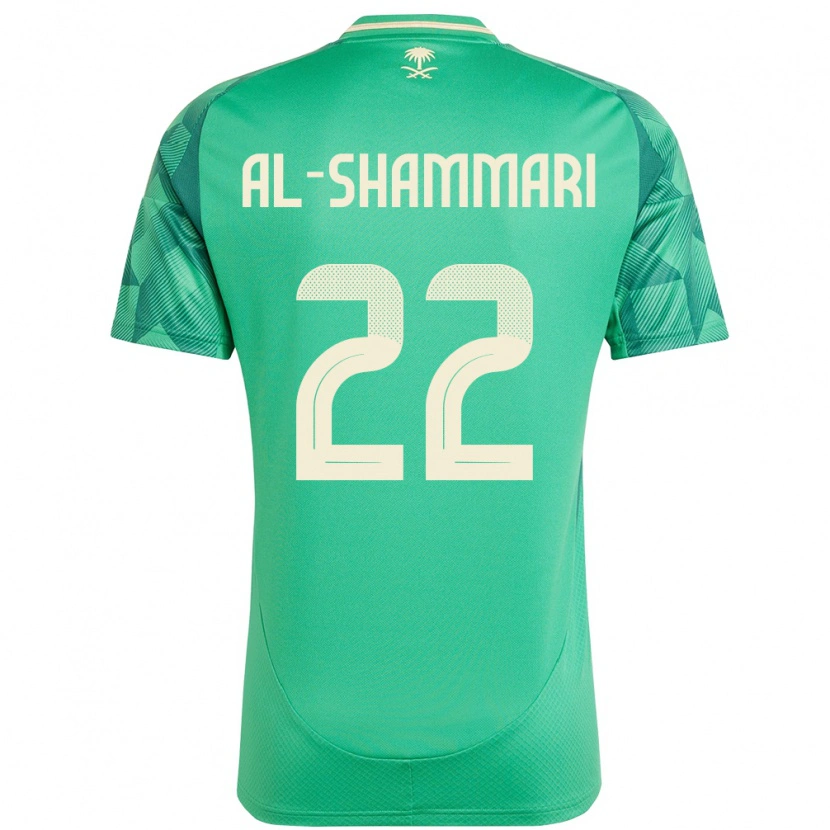 Danxen Barn Saudi-Arabien Affas Al-Shammari #22 Grön Hemmatröja Matchtröjor 24-26 Tröjor T-Tröja